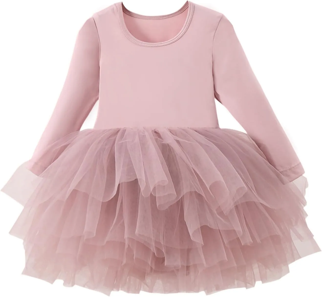 KARETT Long Sleeve Tutu Dresses for Toddler Girls Dance Ballet Leotards Little Girls Ballerina Costume Outfits