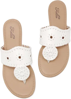 katliu Women's Flat Sandals Flip Flop Sandals Dressy Thong Sandals