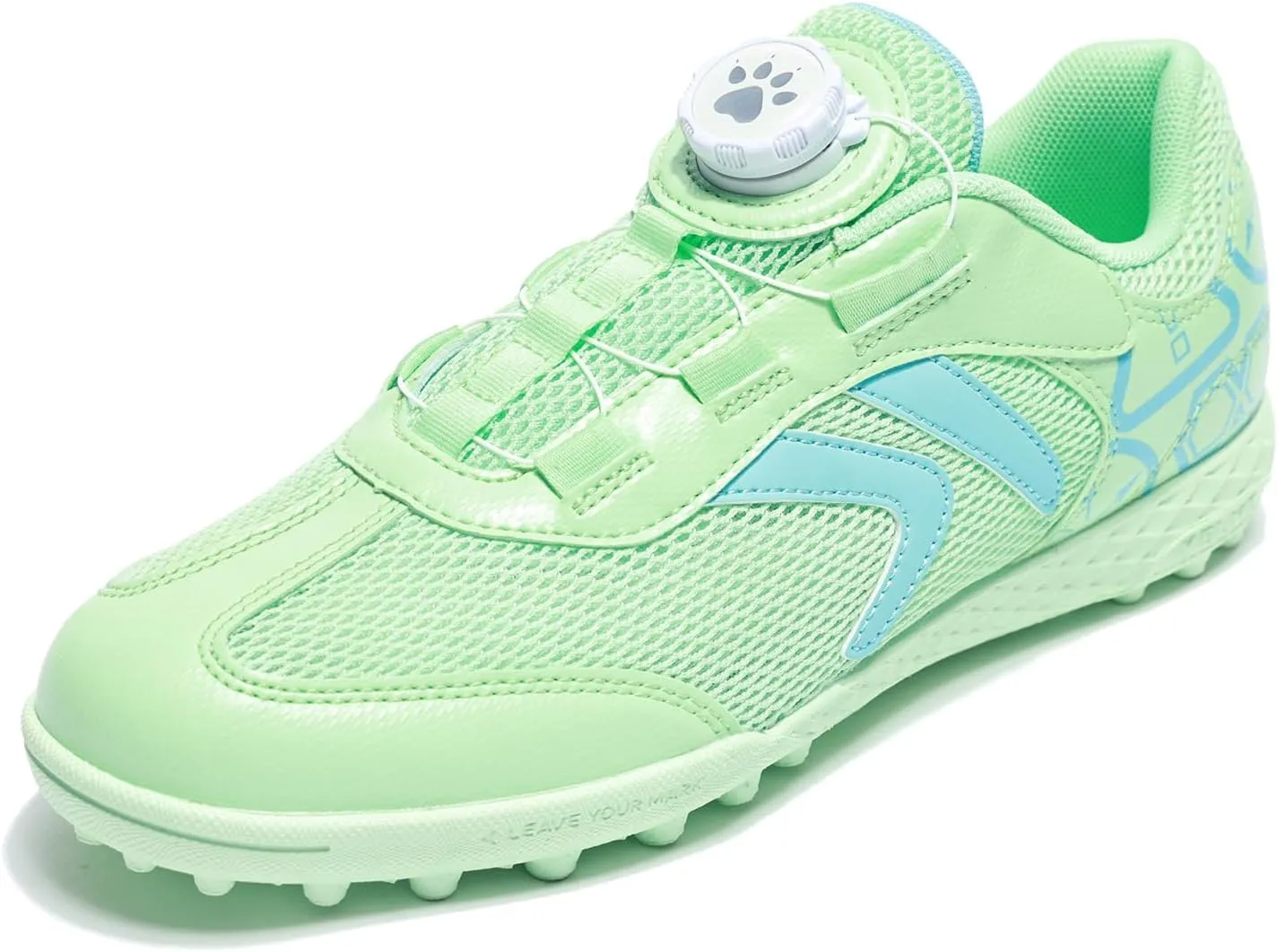KELME Kids' Indoor Soccer Shoes, Mesh Turf Cleats, Speed Lace System, Boys Girls Little Kid, Football Baseball Sneaker