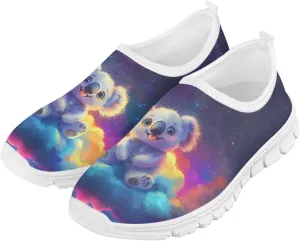 Kids Athletic Shoes Cute Girls Slip On Tennis Shoes Comfy Boys Casual Shoes