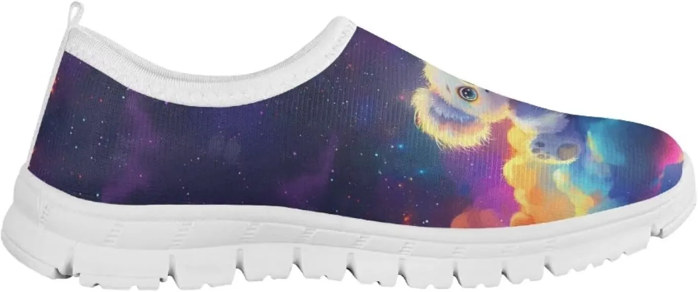 Kids Athletic Shoes Cute Girls Slip On Tennis Shoes Comfy Boys Casual Shoes