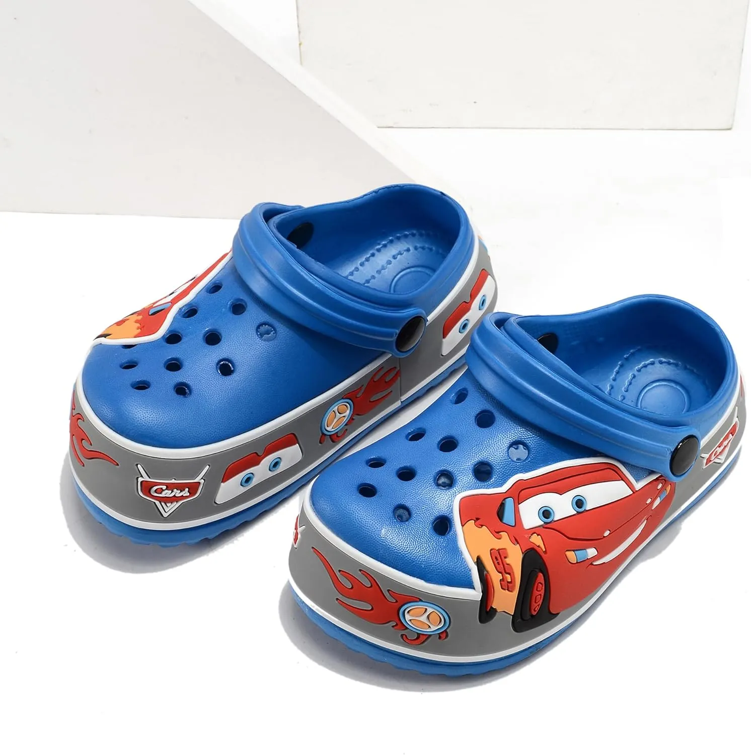 Kids Clogs Shoes Cute Cartoon Slip On Garden Clogs Shoes Toddlers Slippers Sandals Soft Sole Shower Slides Water Shoes