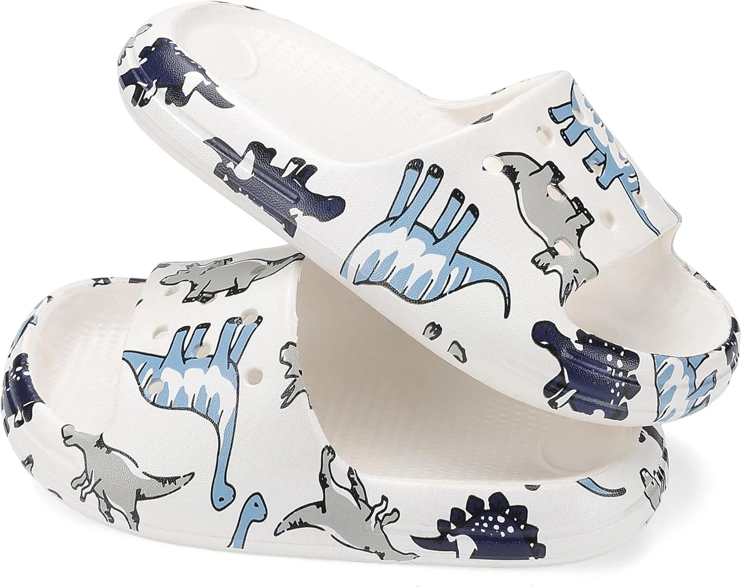 Kids Cloud Slides Boys Girls Non Slip Slip On Shower Sandals, Comfort Slippers for Summer, Pool, Beach, and Water Activities