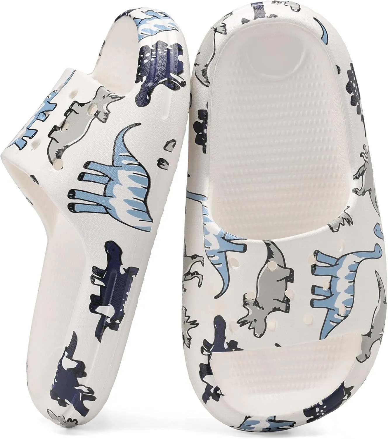 Kids Cloud Slides Boys Girls Non Slip Slip On Shower Sandals, Comfort Slippers for Summer, Pool, Beach, and Water Activities