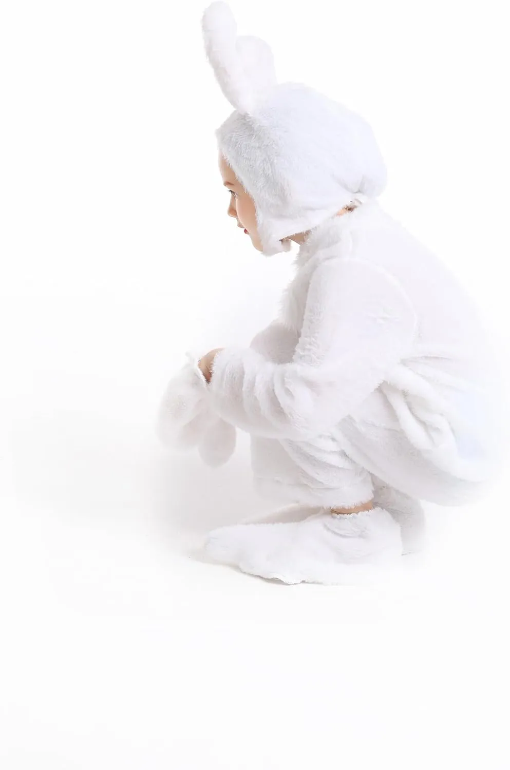 Kids Easter Bunny Costume Rabbit Animal Plush Set Onesie for Child Christmas Halloween Cosplay Onepiece.