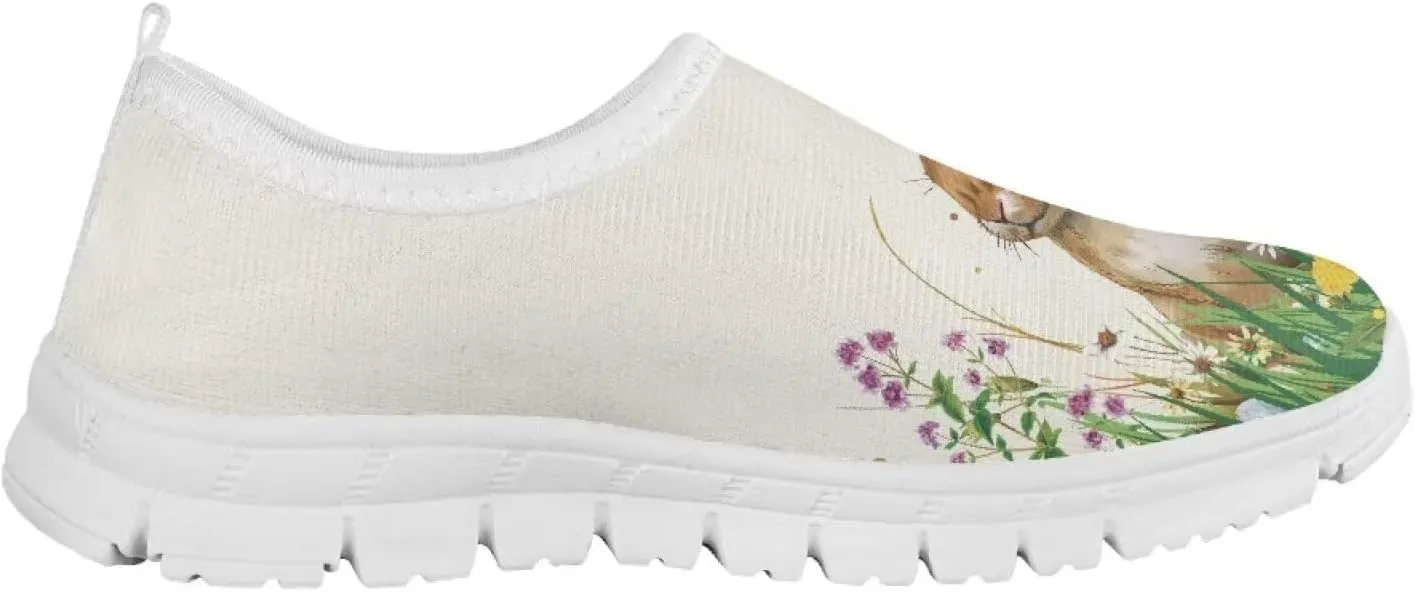 Kids Fashion Athletic Girls Tennis Shoes Lightweight Novelty Slip On Sneakers Holiday Themed Shoes