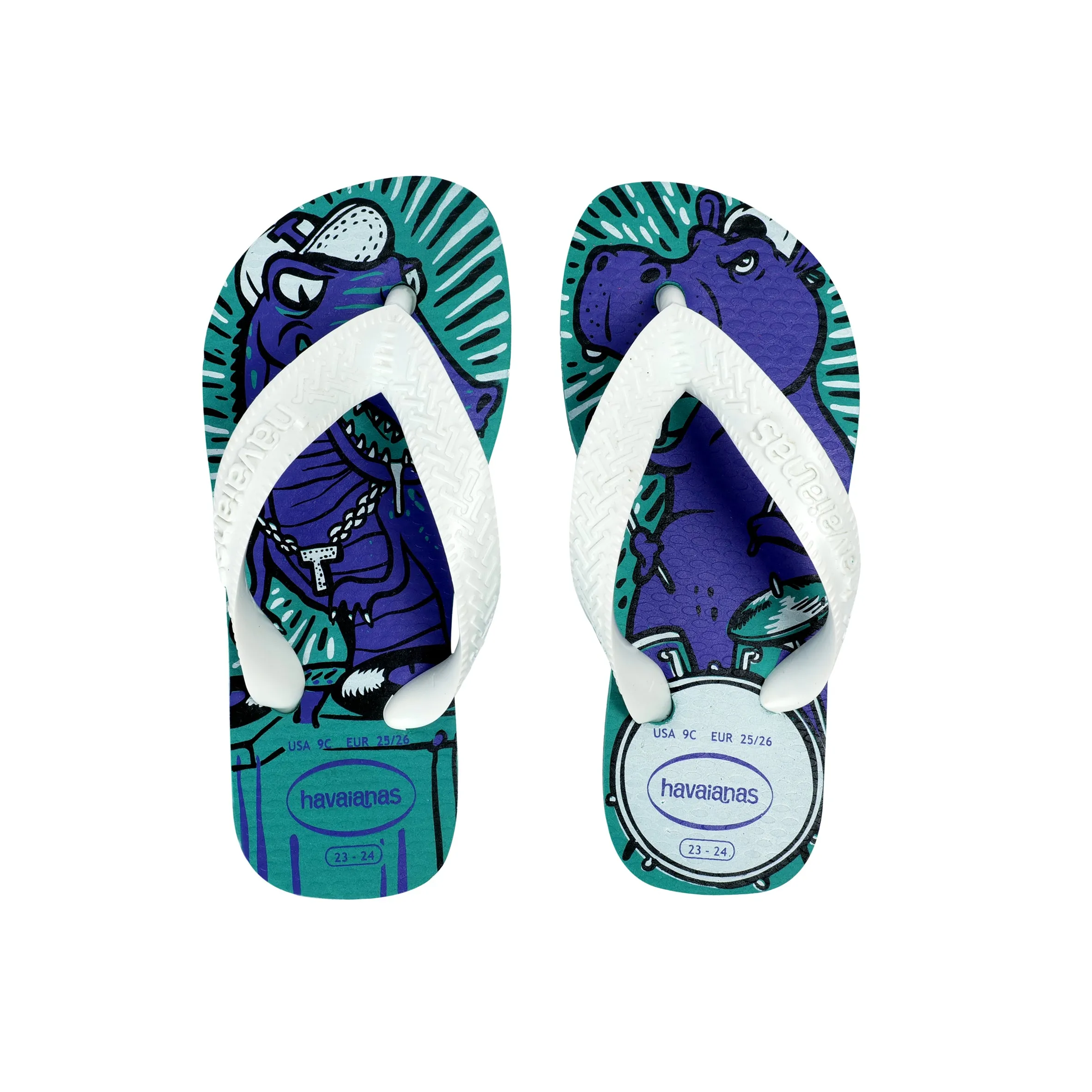 Kids Radical Flip Flops Lake Green