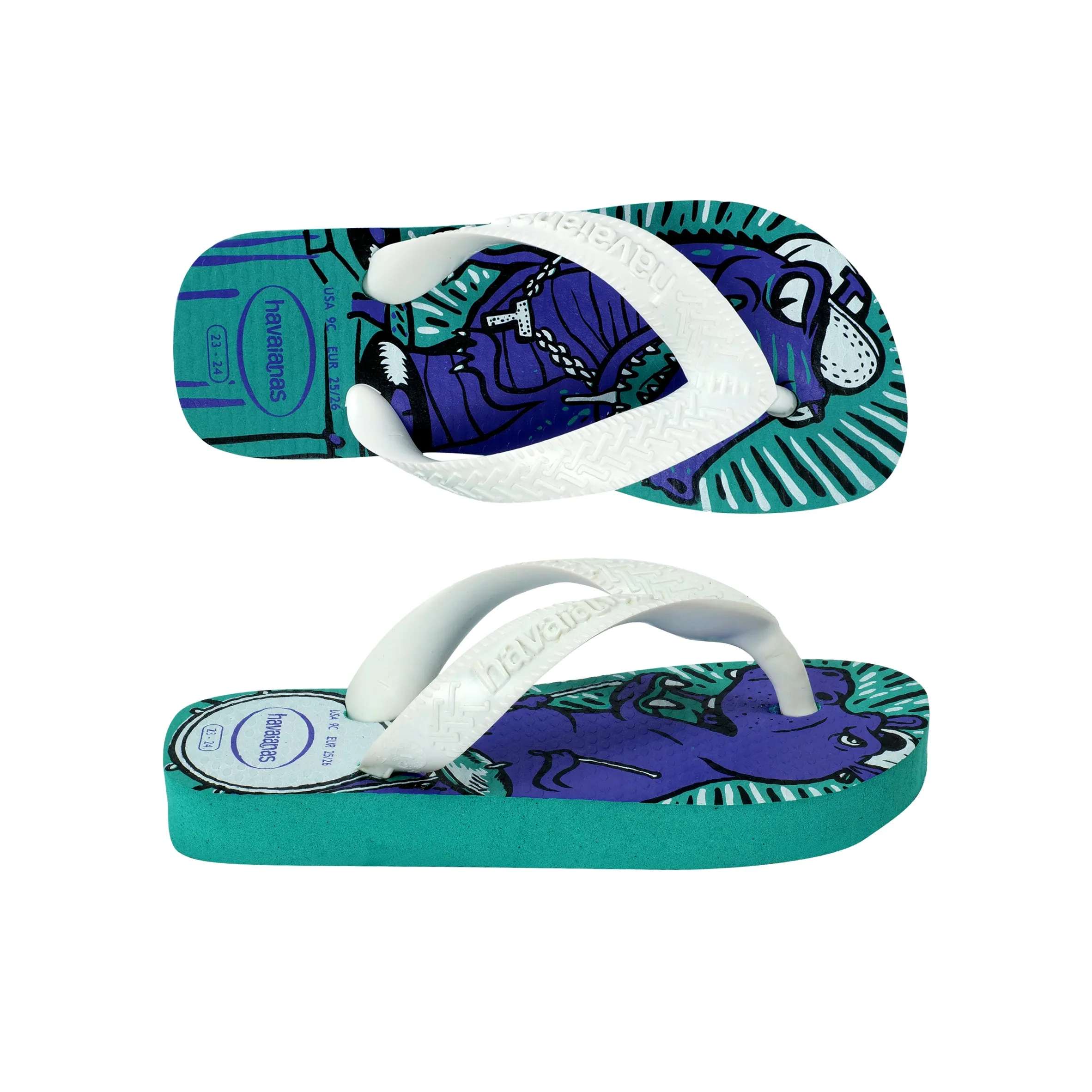 Kids Radical Flip Flops Lake Green