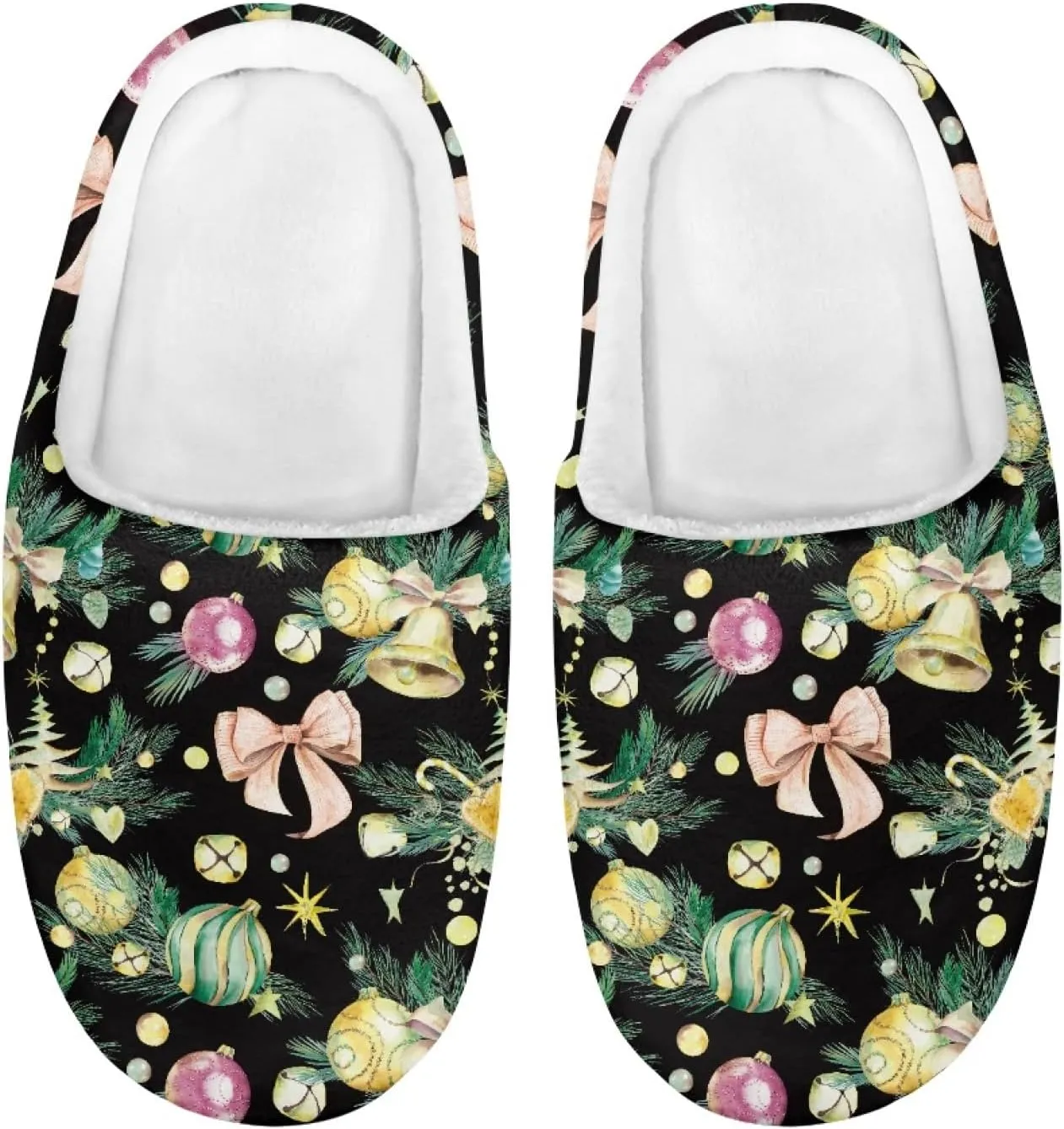 Kids Slippers Boys Girls House Slippers Warm Soft Plush Non-Slip Indoor Outdoor Slip-on Shoes
