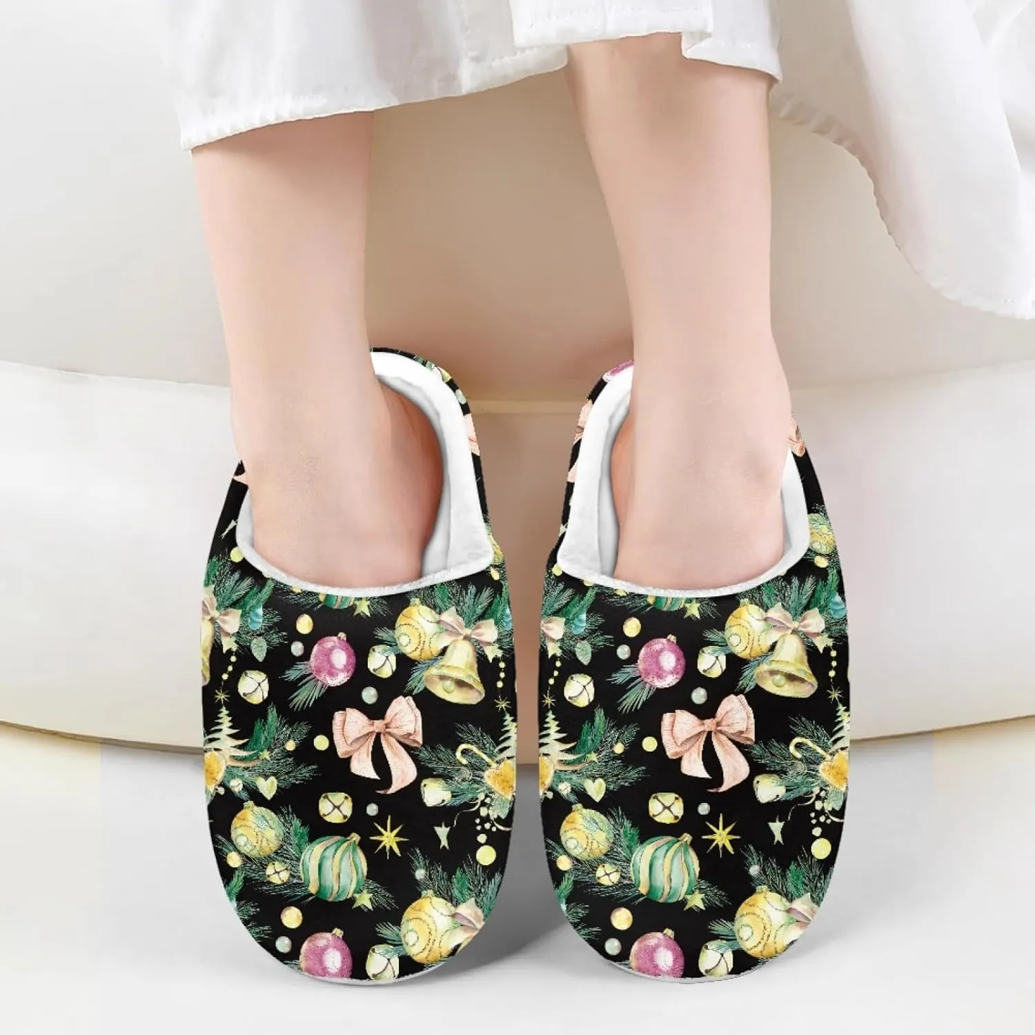Kids Slippers Boys Girls House Slippers Warm Soft Plush Non-Slip Indoor Outdoor Slip-on Shoes