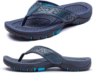 KIIU Mens Thong Sandals Indoor and Outdoor Beach Flip Flop