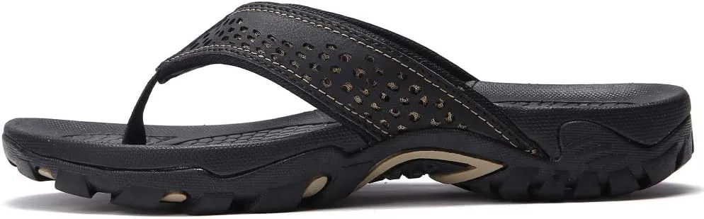 KIIU Mens Thong Sandals Indoor and Outdoor Beach Flip Flop