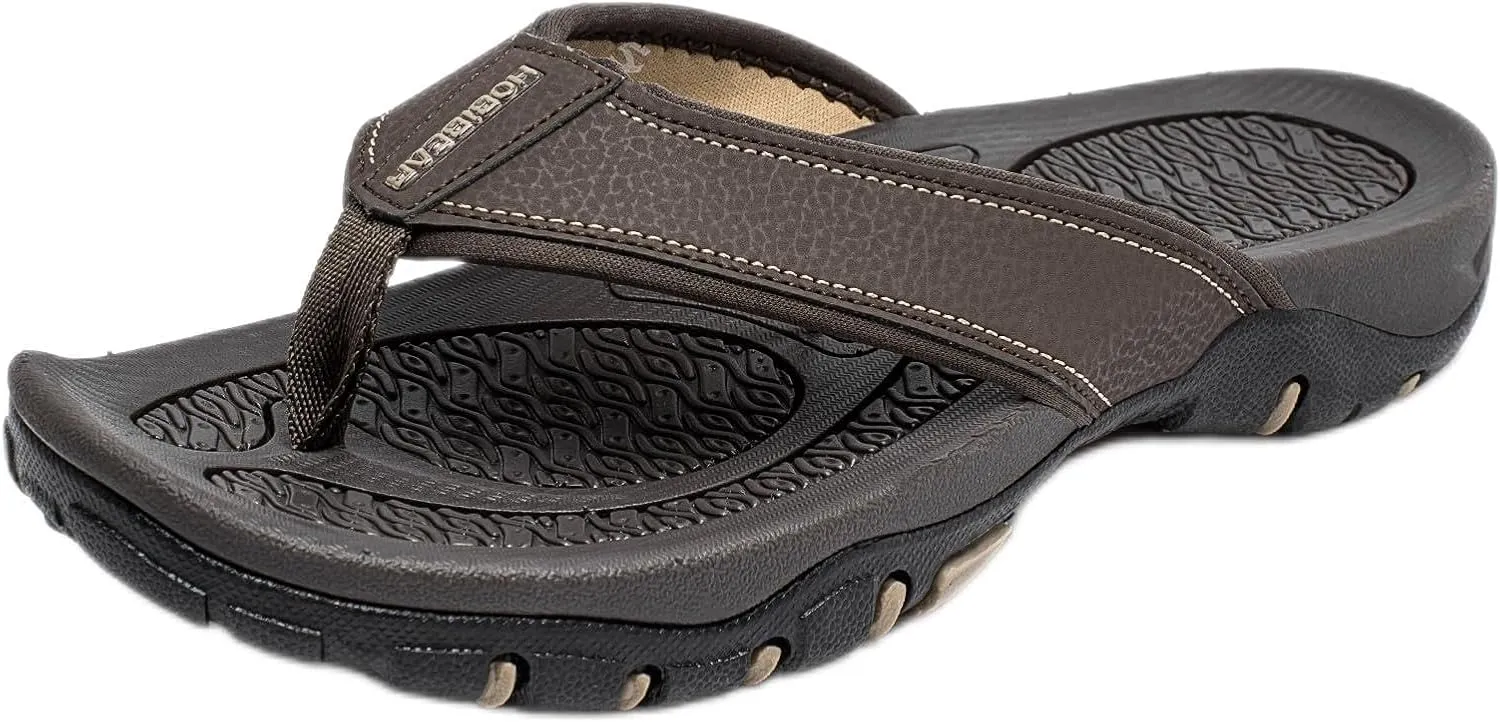 KIIU Mens Thong Sandals Indoor and Outdoor Beach Flip Flop