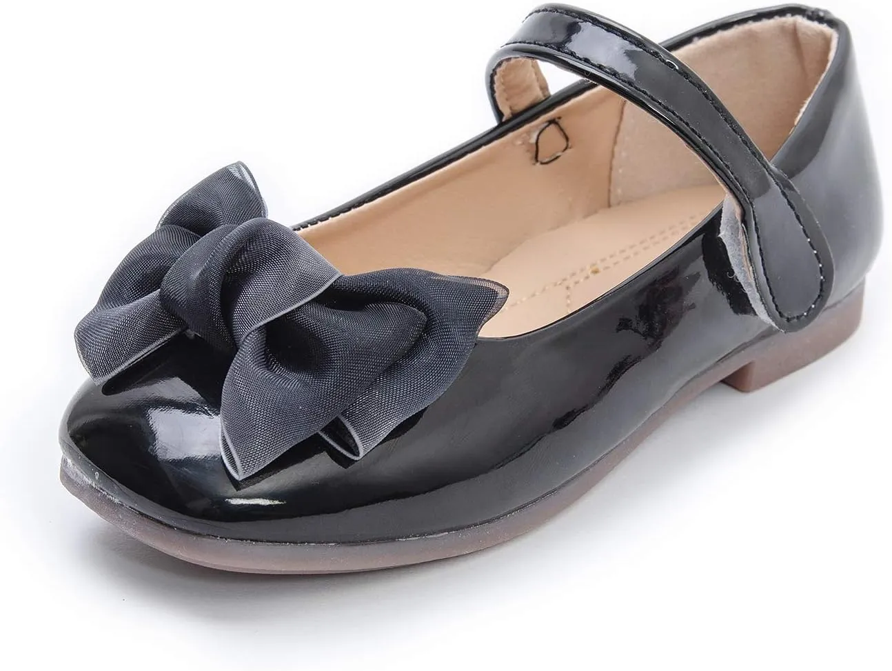 Komfyea Girl's Toddler/Little Kid Cute Bowknot Ballet Flat Dress Shoes