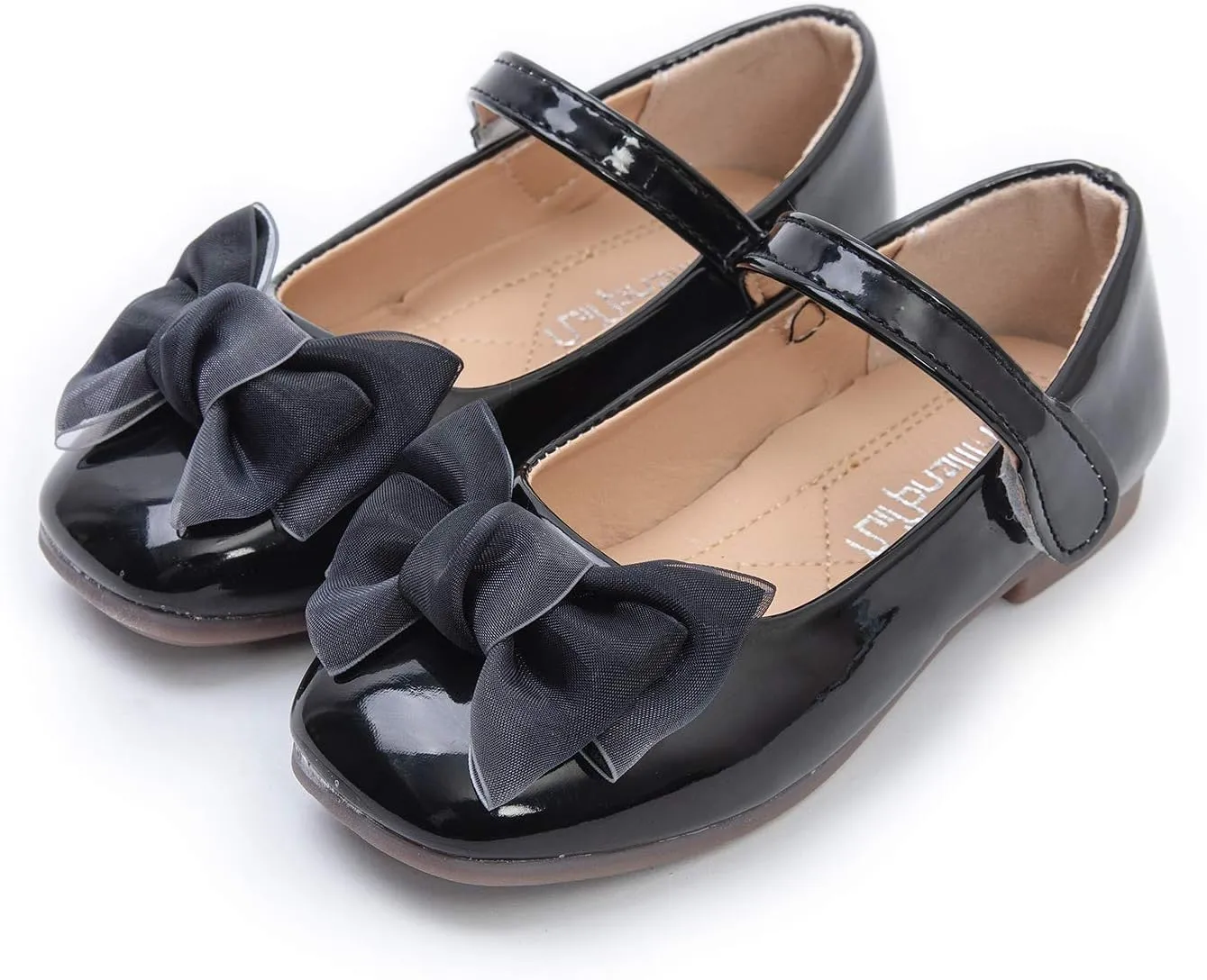 Komfyea Girl's Toddler/Little Kid Cute Bowknot Ballet Flat Dress Shoes