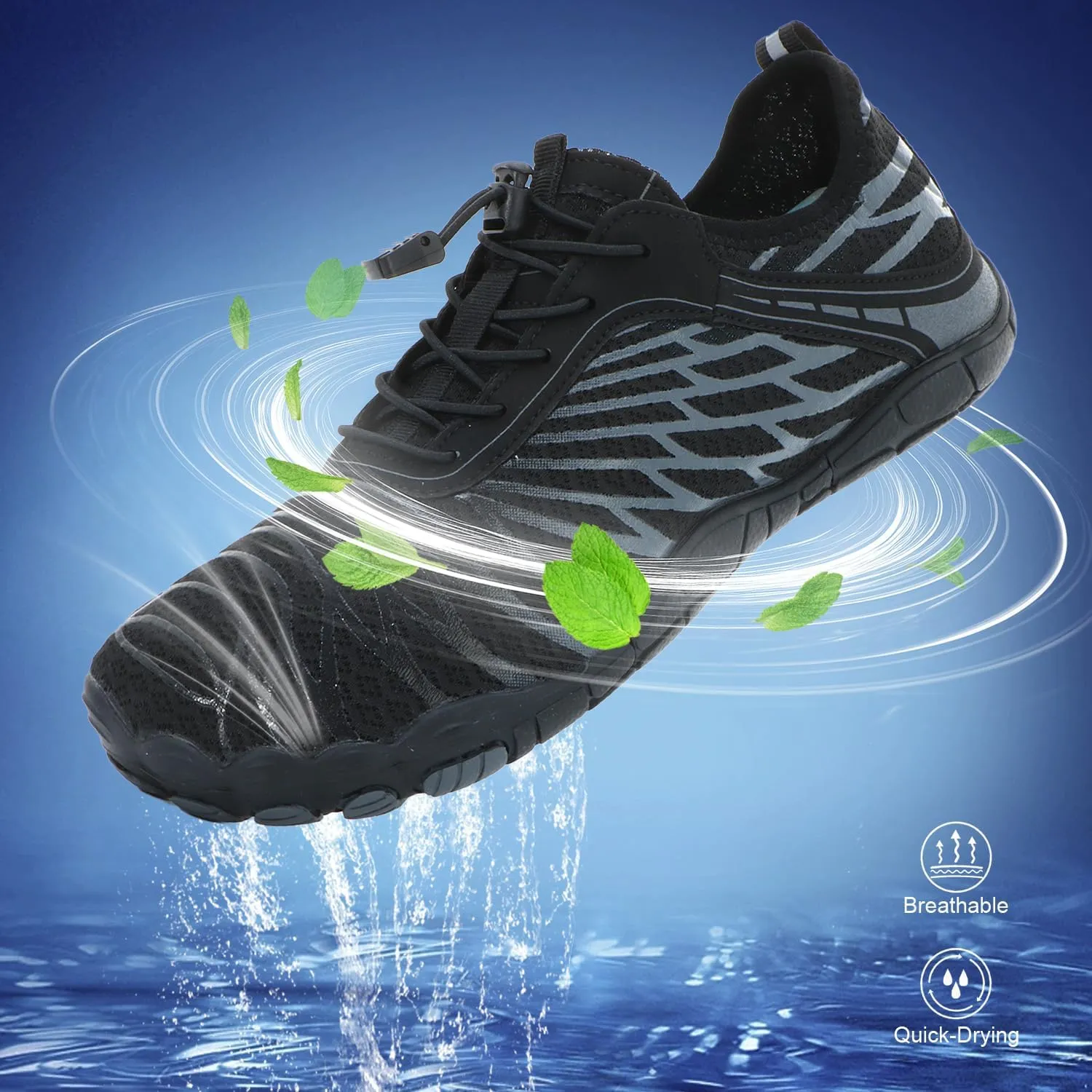 KUANG! Water Shoes for Women Men Beach Barefoot Shoes Summer Swimming Non-Slip Athletic Footwear Aqua Quick Dry Hiking Surf
