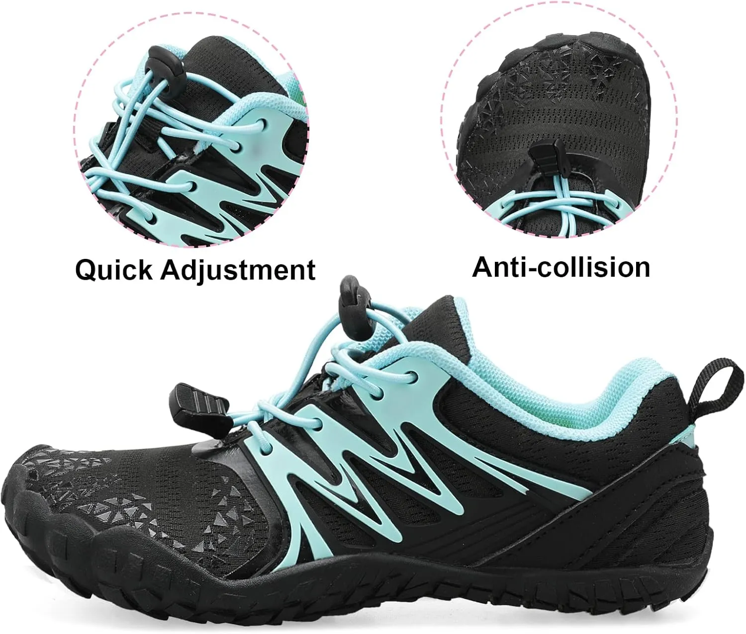 L-RUN Kids Water Shoes Boys Girls Barefoot Water Hiking Shoes Indoor Outdoor Quick Dry Athletic Sneaker Shoes
