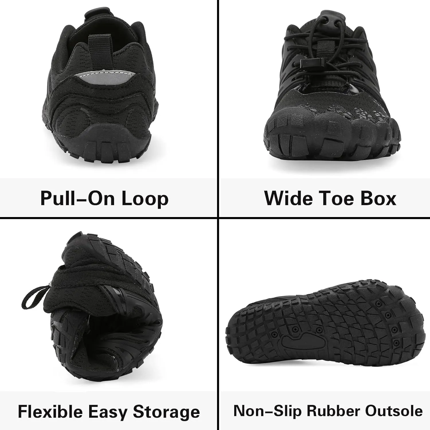 L-RUN Kids Water Shoes Boys Girls Barefoot Water Hiking Shoes Indoor Outdoor Quick Dry Athletic Sneaker Shoes