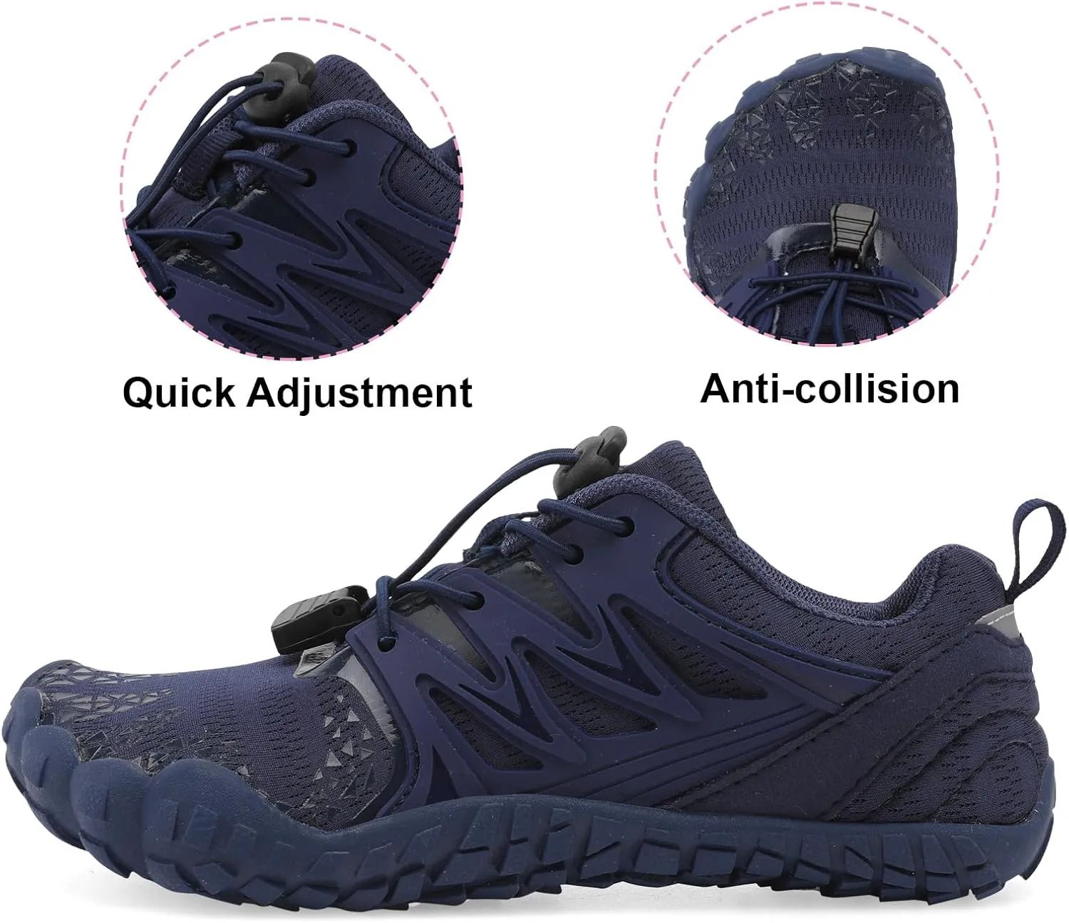 L-RUN Kids Water Shoes Boys Girls Barefoot Water Hiking Shoes Indoor Outdoor Quick Dry Athletic Sneaker Shoes