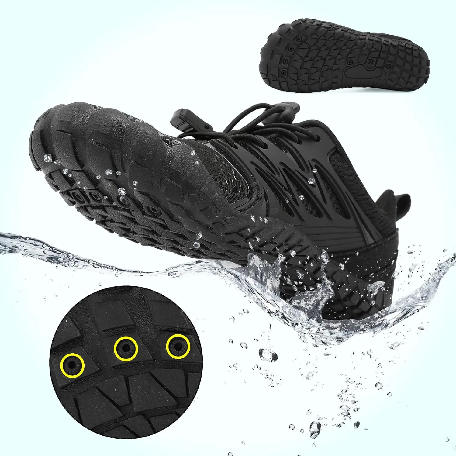 L-RUN Kids Water Shoes Boys Girls Barefoot Water Hiking Shoes Indoor Outdoor Quick Dry Athletic Sneaker Shoes