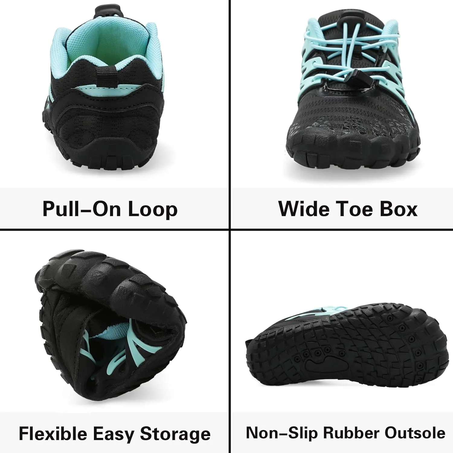 L-RUN Kids Water Shoes Boys Girls Barefoot Water Hiking Shoes Indoor Outdoor Quick Dry Athletic Sneaker Shoes