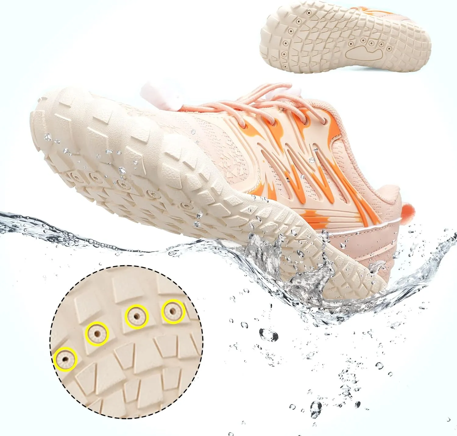 L-RUN Kids Water Shoes Boys Girls Barefoot Water Hiking Shoes Indoor Outdoor Quick Dry Athletic Sneaker Shoes