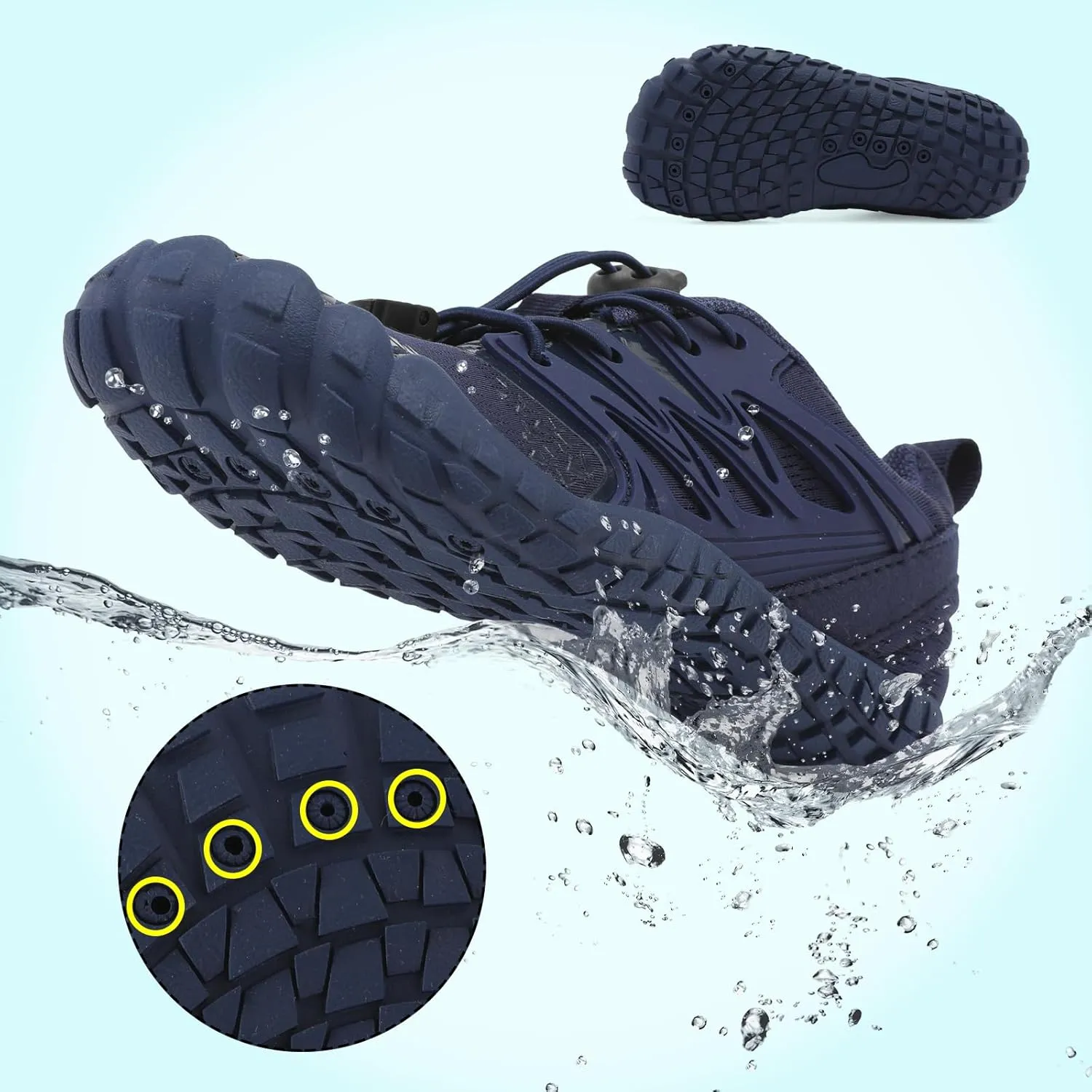 L-RUN Kids Water Shoes Boys Girls Barefoot Water Hiking Shoes Indoor Outdoor Quick Dry Athletic Sneaker Shoes
