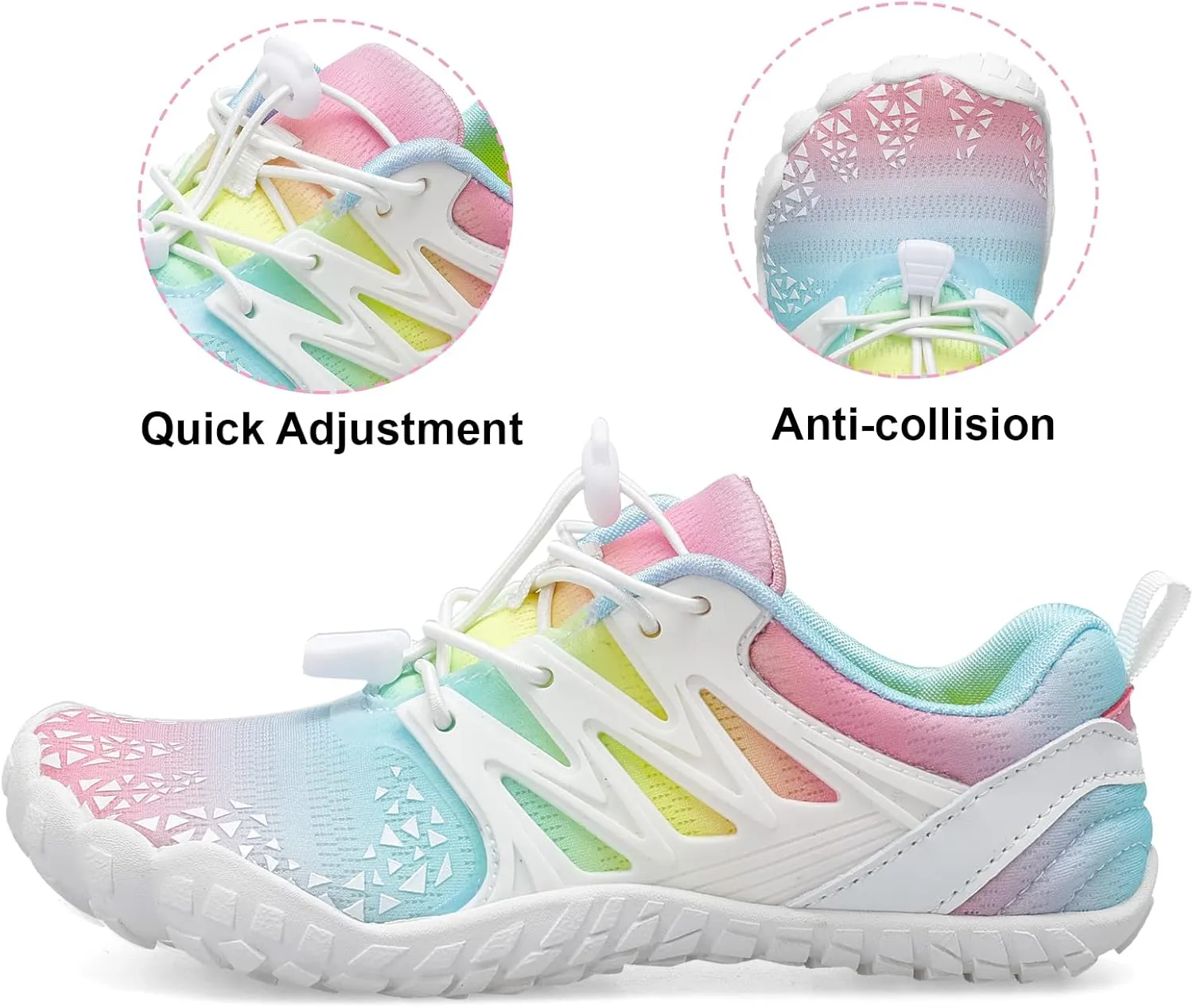 L-RUN Kids Water Shoes Boys Girls Barefoot Water Hiking Shoes Indoor Outdoor Quick Dry Athletic Sneaker Shoes