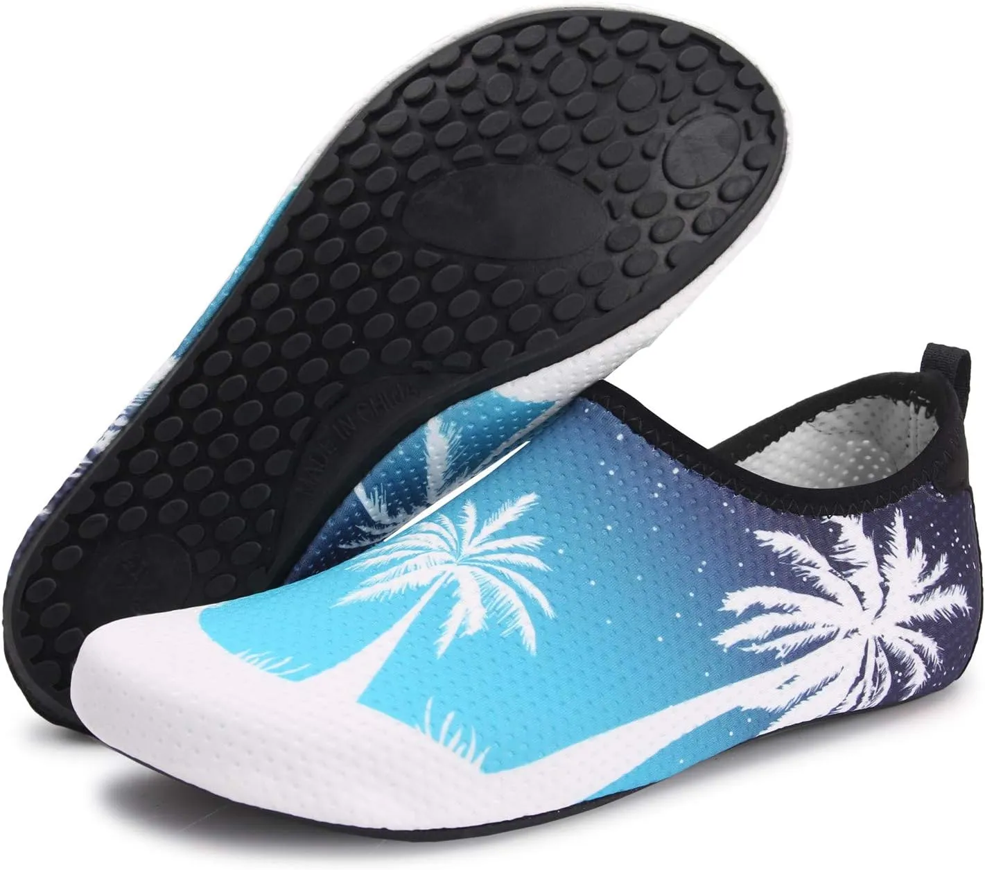 L-RUN Womens Mens Water Shoes Barefoot Skin Aqua Socks for Run Dive Surf Pool Beach Yoga Quick Dry Swim Shoes Non-Slip