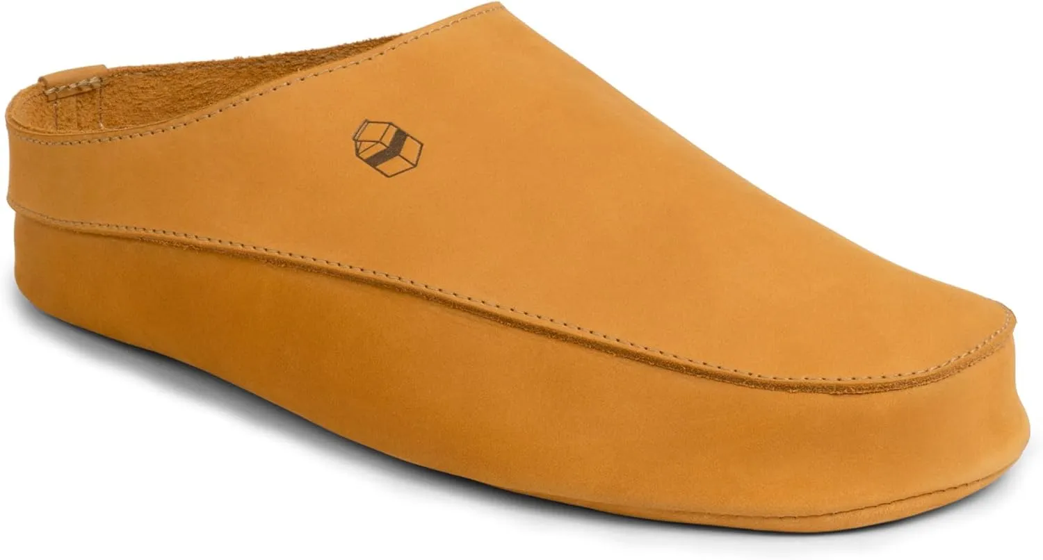 La Leche, Japanese Uwabaki Style Slippers, Slip-On Slippers, Indoor Slippers, Shoes for Home, Full Grain Leather & Memory Foam, Handmade