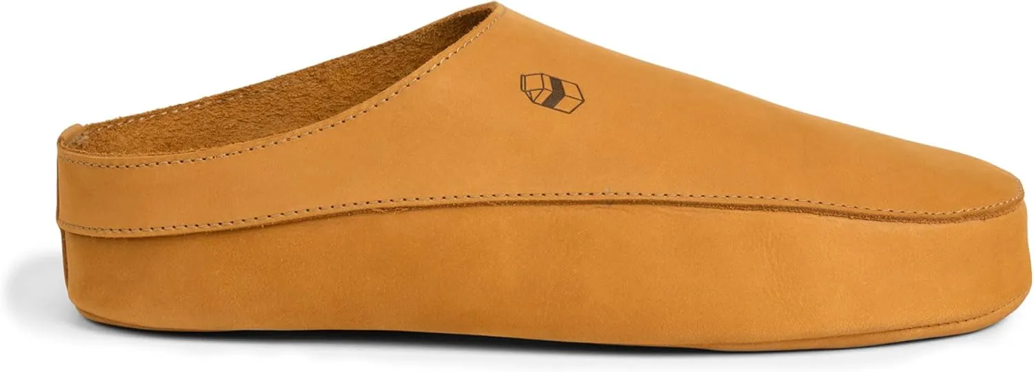 La Leche, Japanese Uwabaki Style Slippers, Slip-On Slippers, Indoor Slippers, Shoes for Home, Full Grain Leather & Memory Foam, Handmade