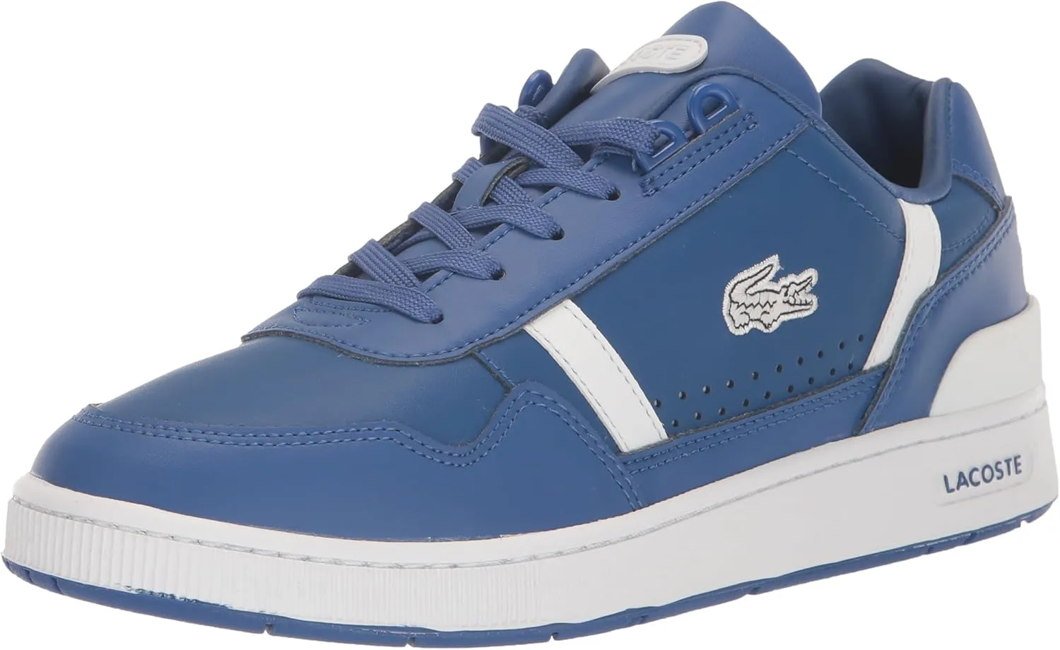 Lacoste Men's T Clip Multicolor Leather & Suede Sneaker