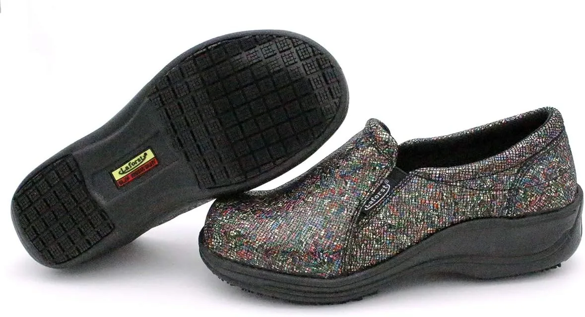 Laforst Rachel 7003 Womens Leather Nonslip Server Slip On Clog