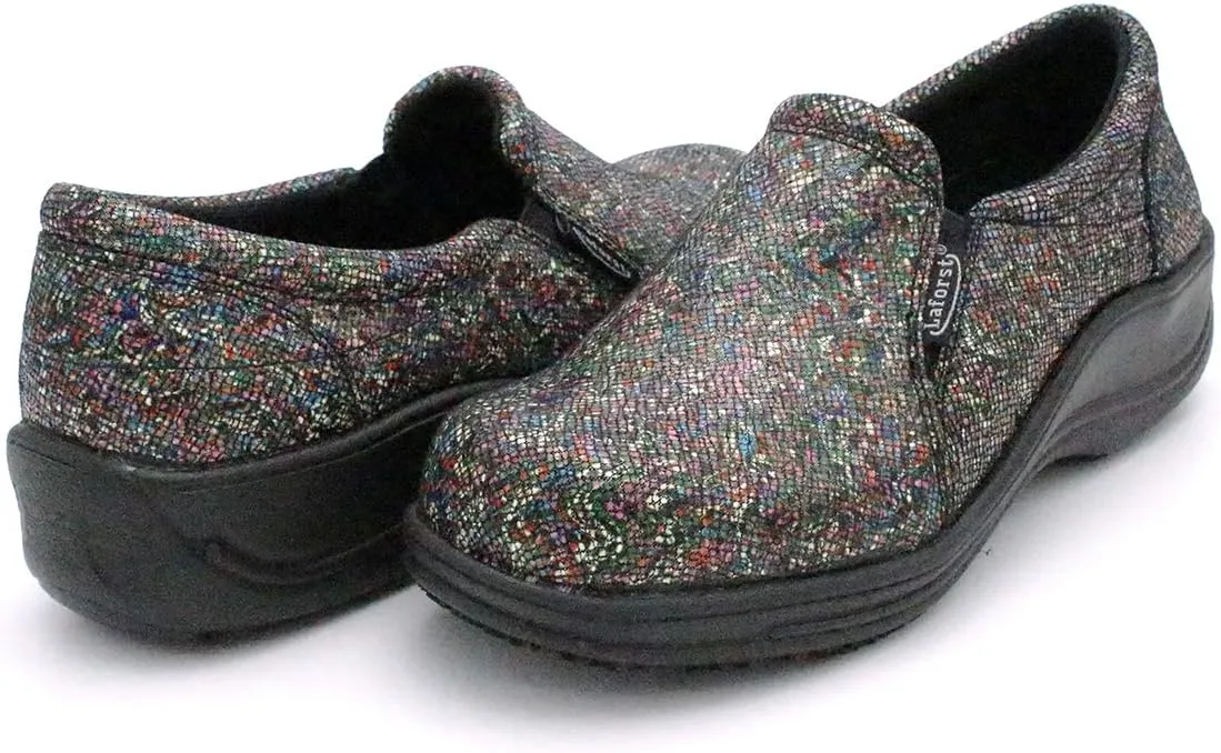 Laforst Rachel 7003 Womens Leather Nonslip Server Slip On Clog