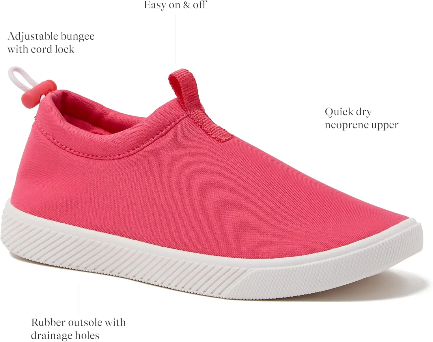 Lands' End Kids Water Shoes, Boys and Girls Water Shoes for Kids, Quick Dry Slip On Aqua Swim Shoes for Kids Pool or Beach, Purple Tie Dye or Navy Blue, Size 1 Little Kid to 7 Big Kid Youth