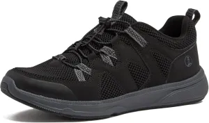 Lands' End Slip On Water Sneakers for Men, Quick Dry Mesh Sport Mens Water Shoes for Beach, Pool, Hiking or River with Drainage, Black or Grey, Size 8 to 13 Water Shoes Men