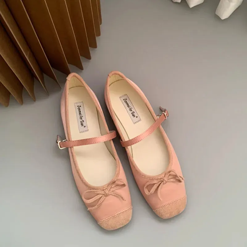 LBSFY  -  2024 Women Flat Shoes Fashion Round Toe Shallow Slip On Ladies Soft Ladies Mary Jane Ballerinas Flat Heel Casual Ballet Shoes