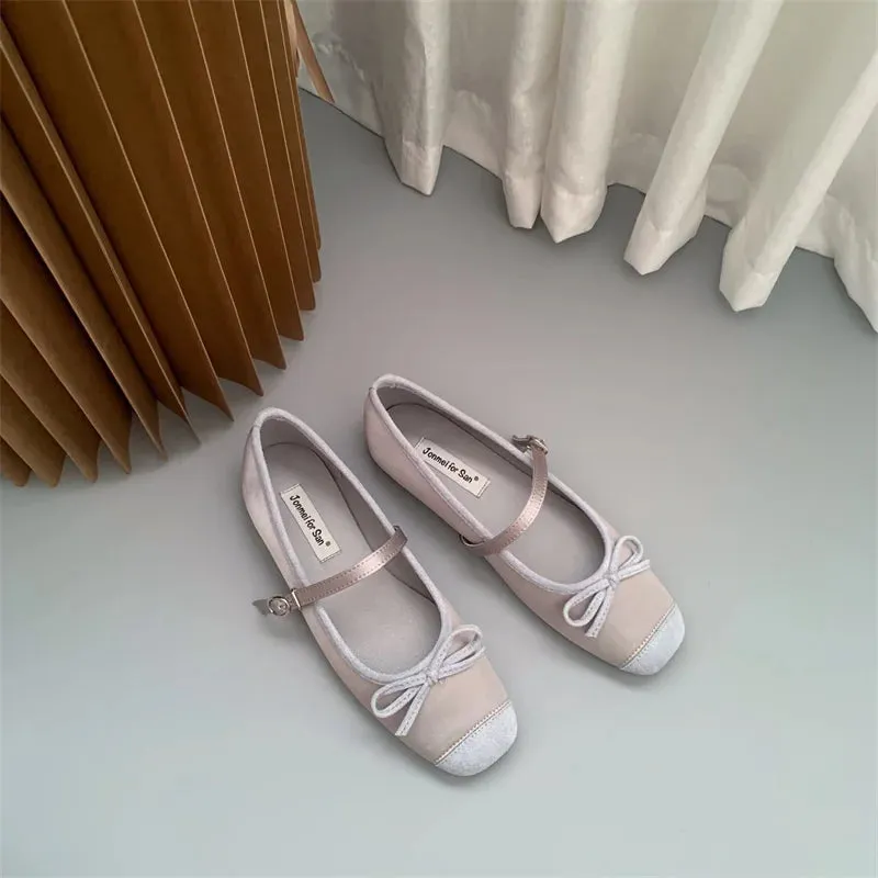 LBSFY  -  2024 Women Flat Shoes Fashion Round Toe Shallow Slip On Ladies Soft Ladies Mary Jane Ballerinas Flat Heel Casual Ballet Shoes