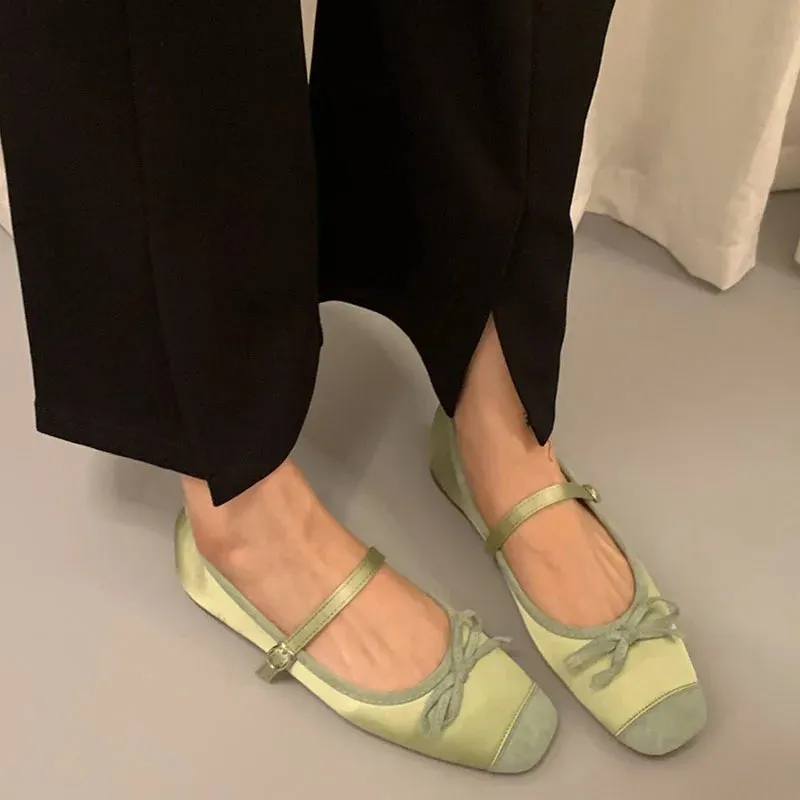 LBSFY  -  2024 Women Flat Shoes Fashion Round Toe Shallow Slip On Ladies Soft Ladies Mary Jane Ballerinas Flat Heel Casual Ballet Shoes