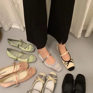 LBSFY  -  2024 Women Flat Shoes Fashion Round Toe Shallow Slip On Ladies Soft Ladies Mary Jane Ballerinas Flat Heel Casual Ballet Shoes