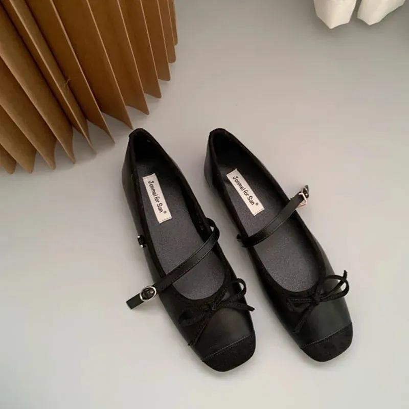 LBSFY  -  2024 Women Flat Shoes Fashion Round Toe Shallow Slip On Ladies Soft Ladies Mary Jane Ballerinas Flat Heel Casual Ballet Shoes