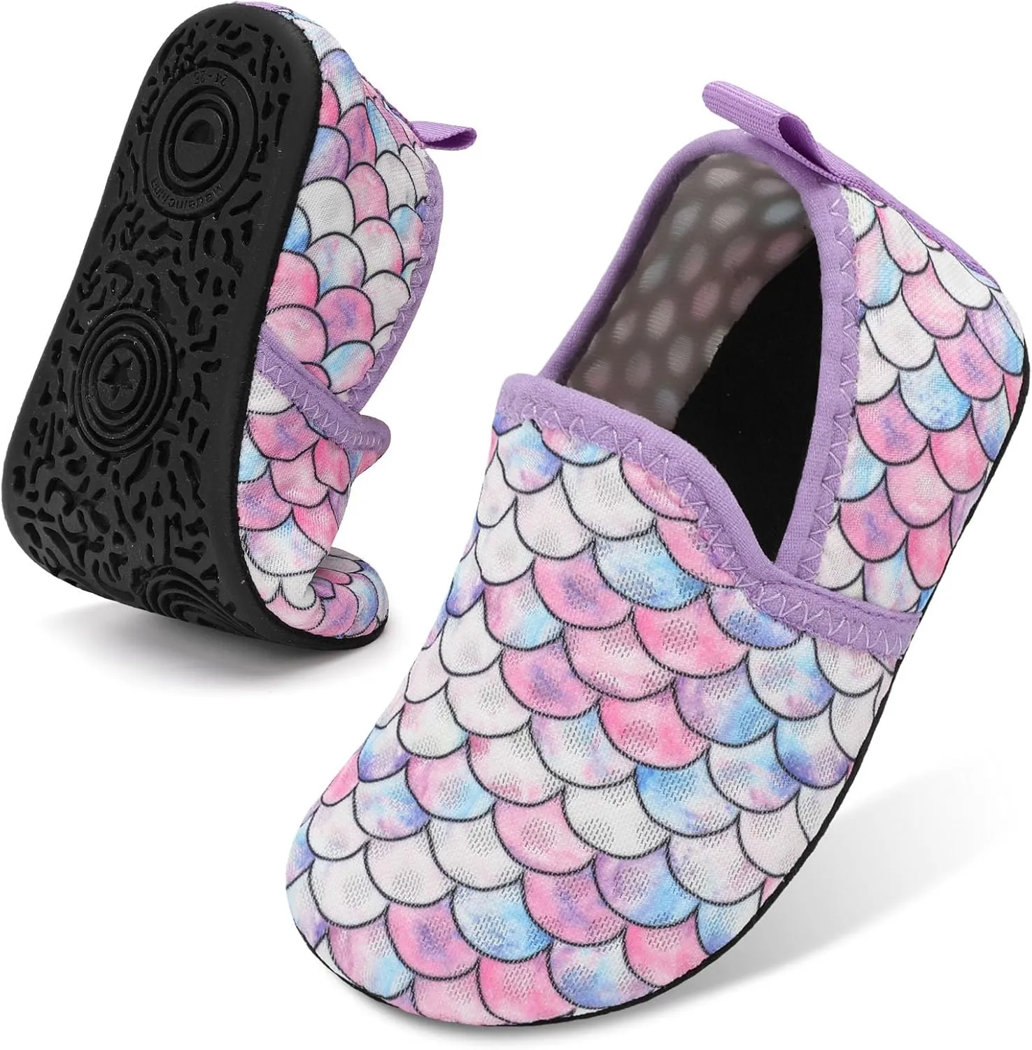 Lefflow Toddler Water Shoes Kids Quick Dry Beach Swim Socks Shoes Baby Non Slip House Slippers