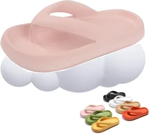 LELEBEAR Cloudies Flip Flops for Women and Men, Cloudies Slides, Cozislides Soft Slides Sandals for Indoor and Outdoor