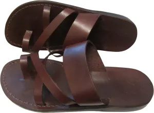 LION OF JUDAH MARKET Biblical Style 8 Unisex Adults Genuine Leather Flip Flops Jesus Sandals