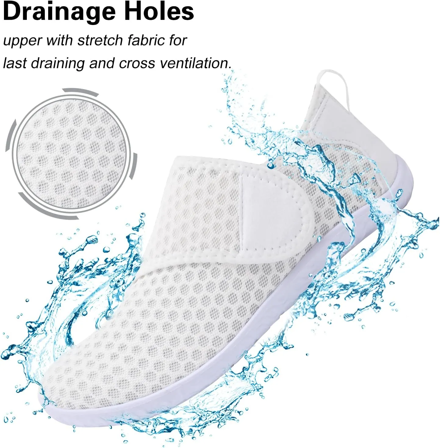 Lisdwde Women Men Water Shoes Quick Dry Breathable Aqua Sock Shoe for Summer Pool Swimming Beach Diving Walking