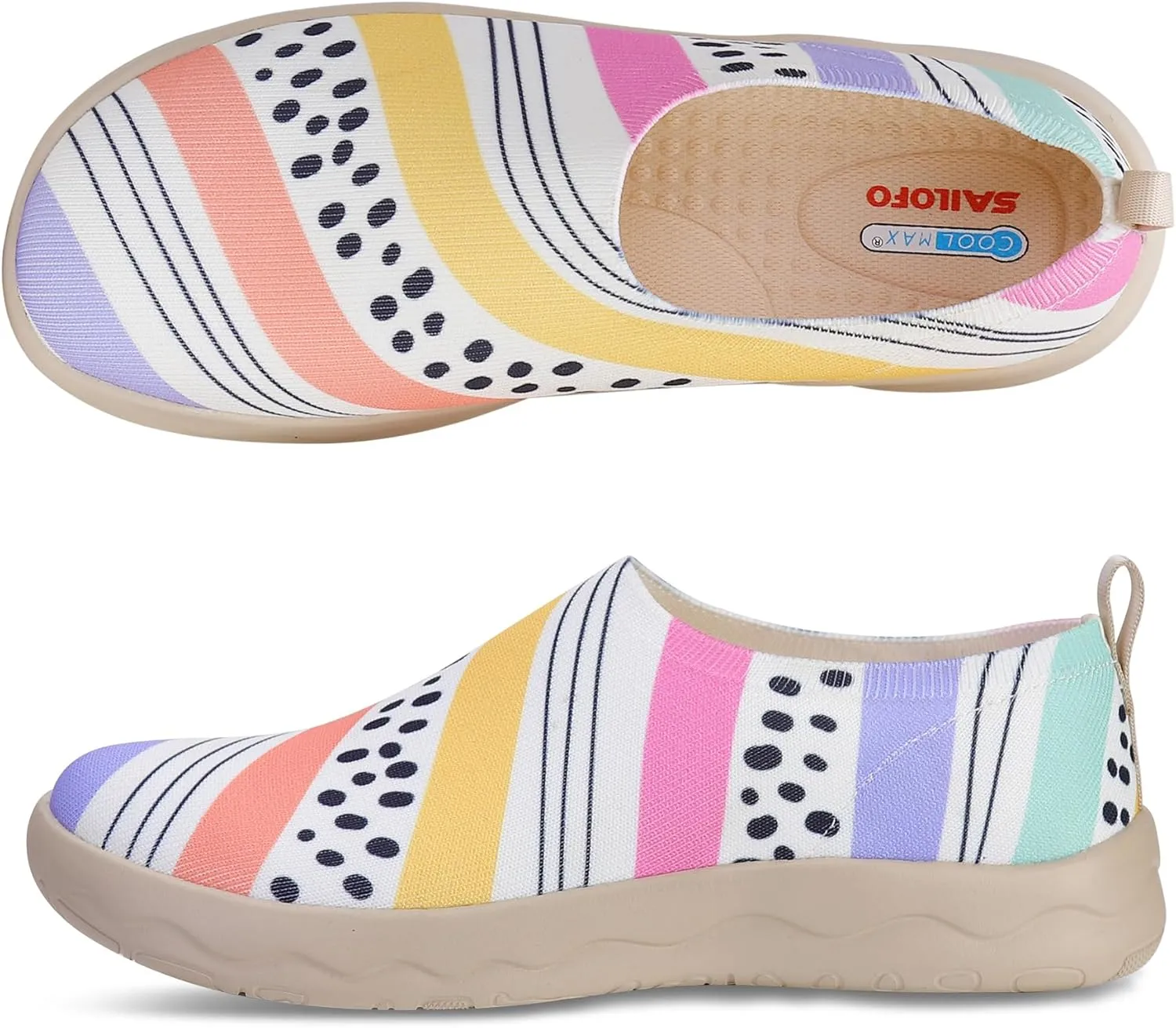 Loafers for Women Comfortable Slip On Walking Shoes Lightweight Travel Sneaker Casual Flats