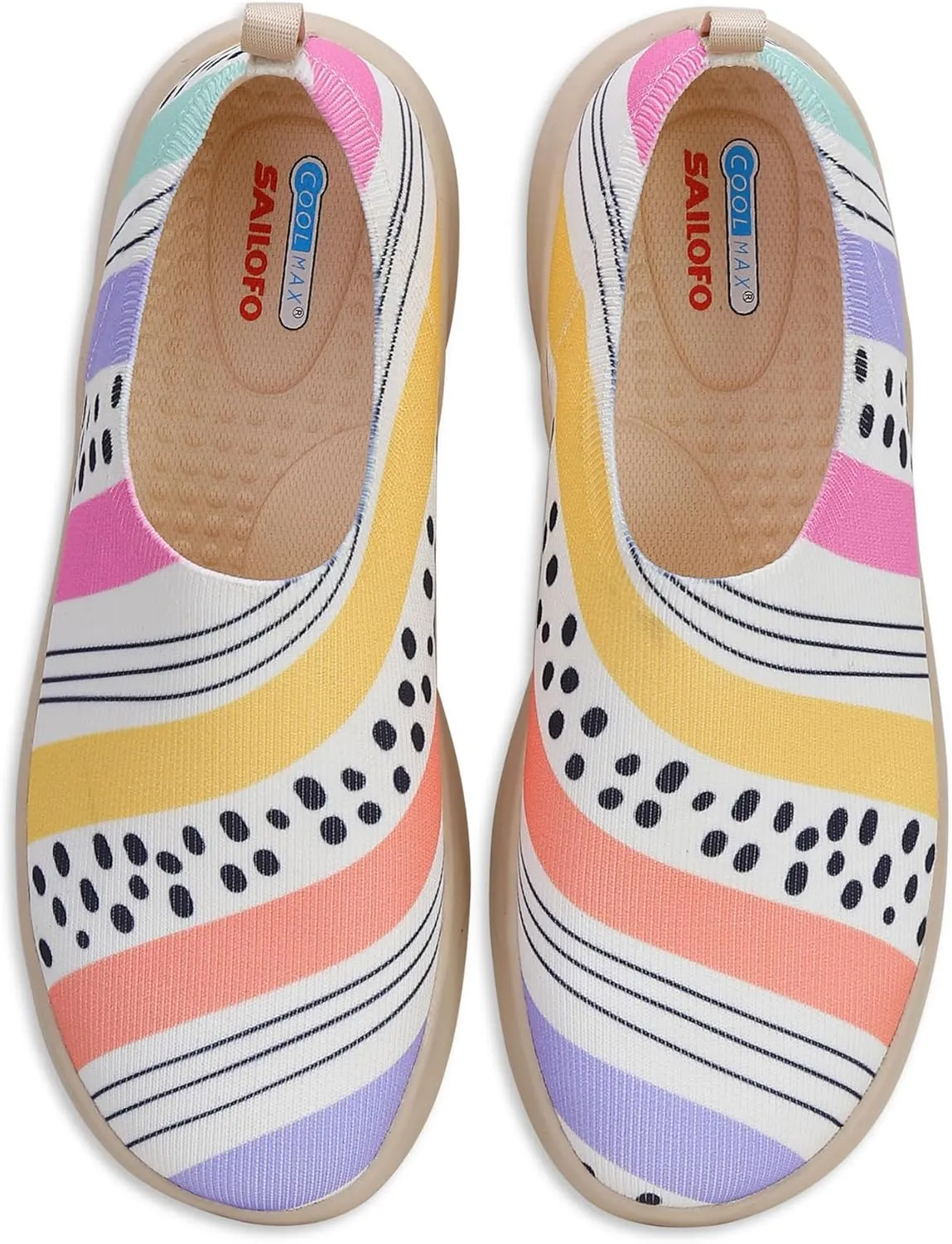 Loafers for Women Comfortable Slip On Walking Shoes Lightweight Travel Sneaker Casual Flats