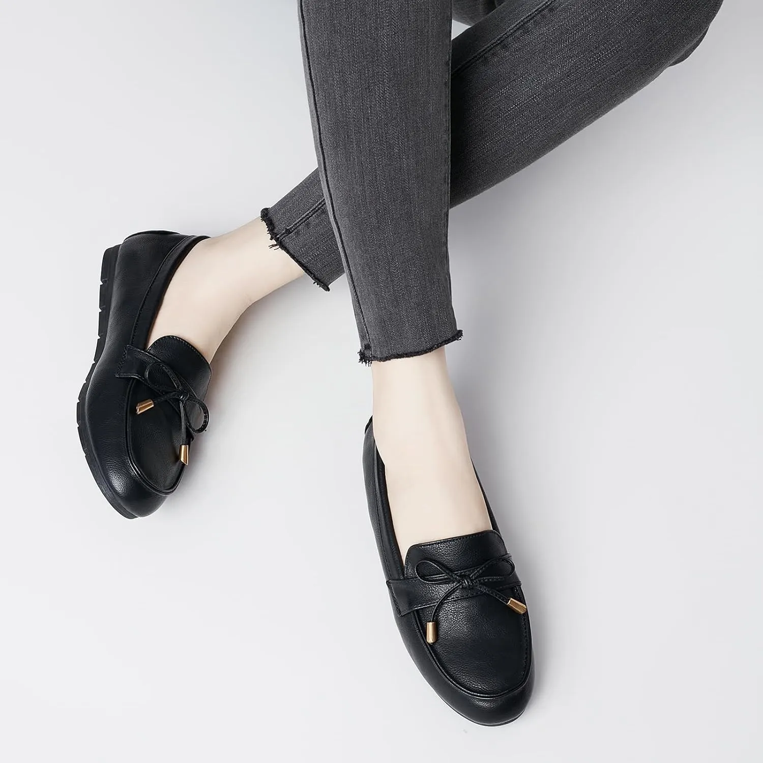 Loafers for Women Slip On Flats Shoes Non Slip Work Shoes Comfort Soft Business Casual Walking Womens Loafers
