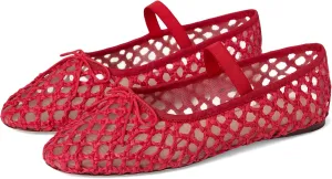 Loeffler Randall Women's Leonie Ballet Flat, Red 1, 8.5