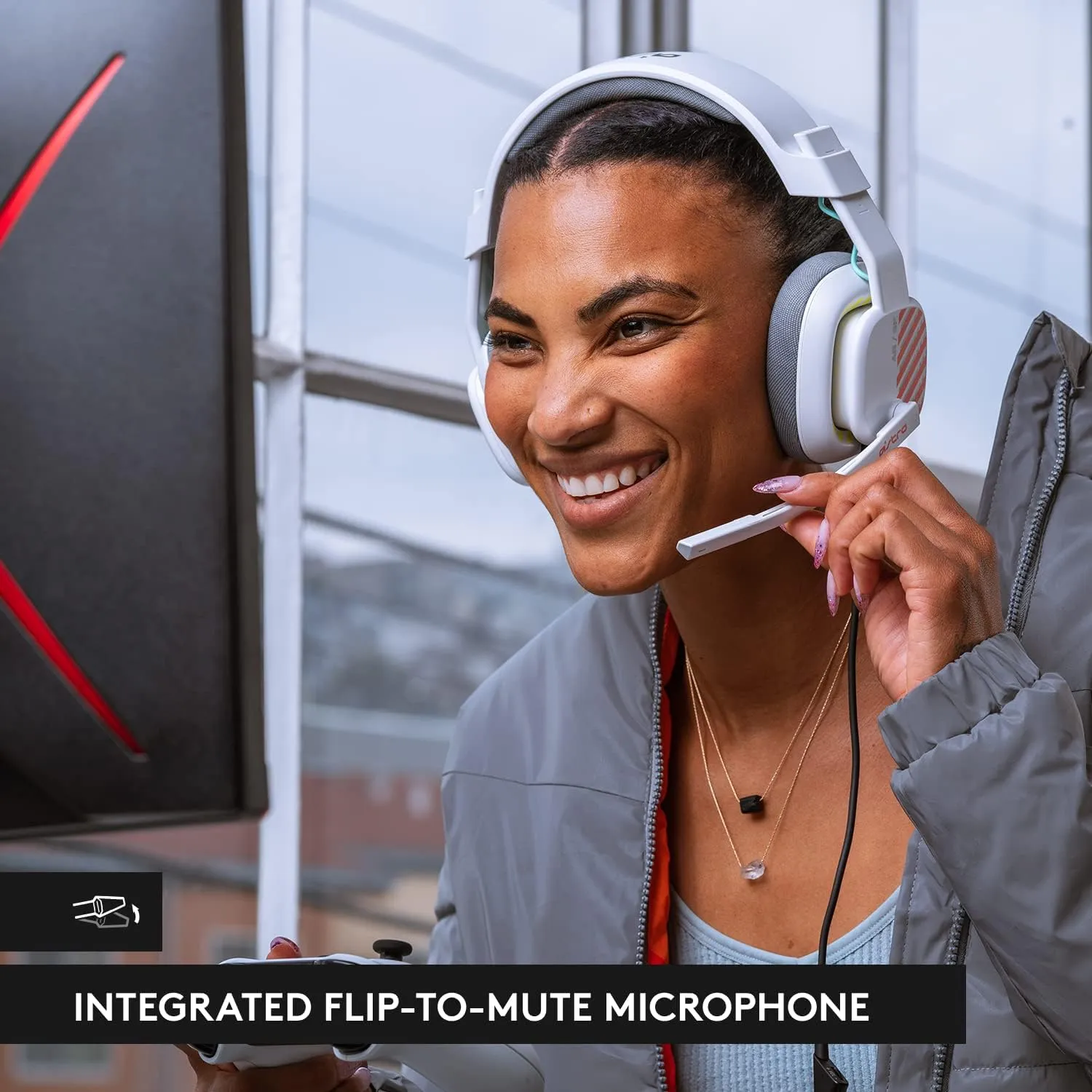 Logitech G Astro A10 Gen 2 Cross-Platform Wired Gaming Headset for PlayStation 5/4, Xbox S|X, Nintendo Switch, PC: 3.5mm Headphone Jack, 32mm Drivers, Flip-to-Mute Mic, Over-Ear - White/PS Edition